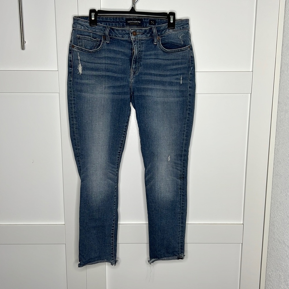 Lucky Brand skinny cropped jeans. Size 10/30
